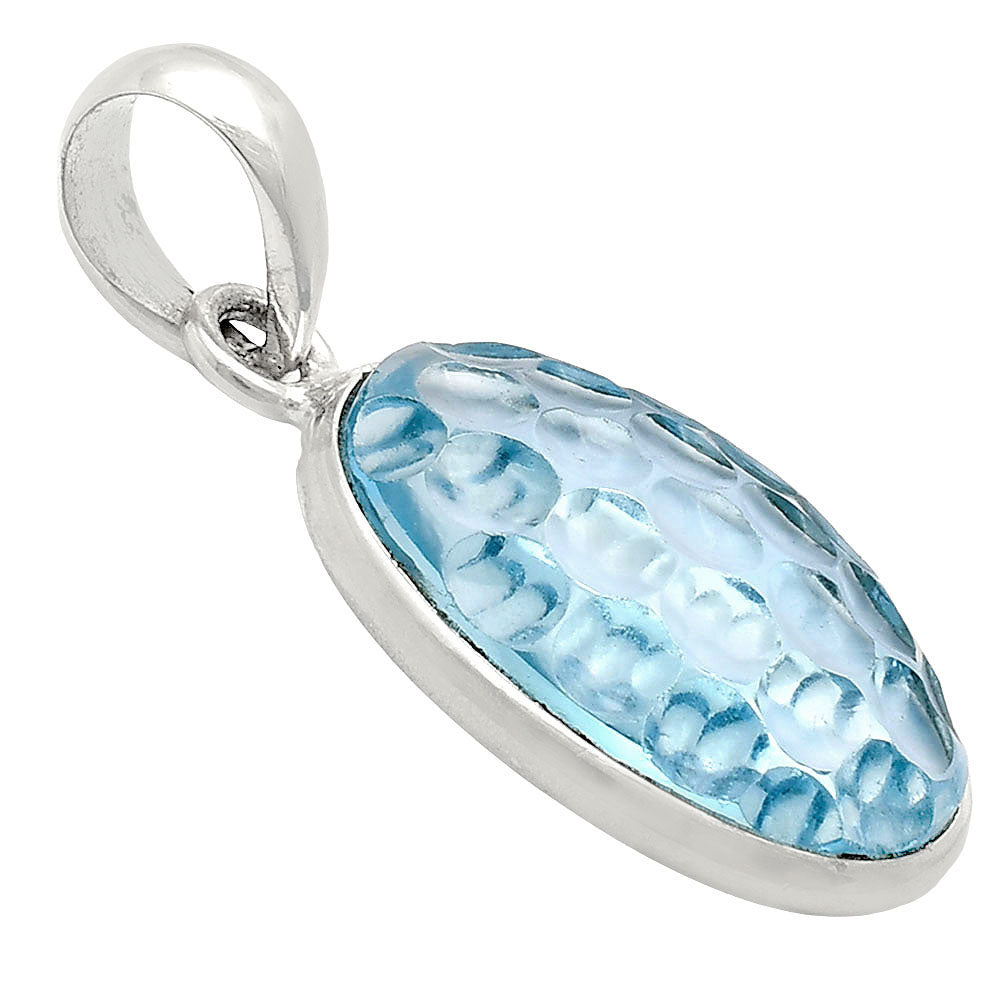 Fancy Cut Premium Sky Blue Topaz Pendant P-1001 13-EP10058