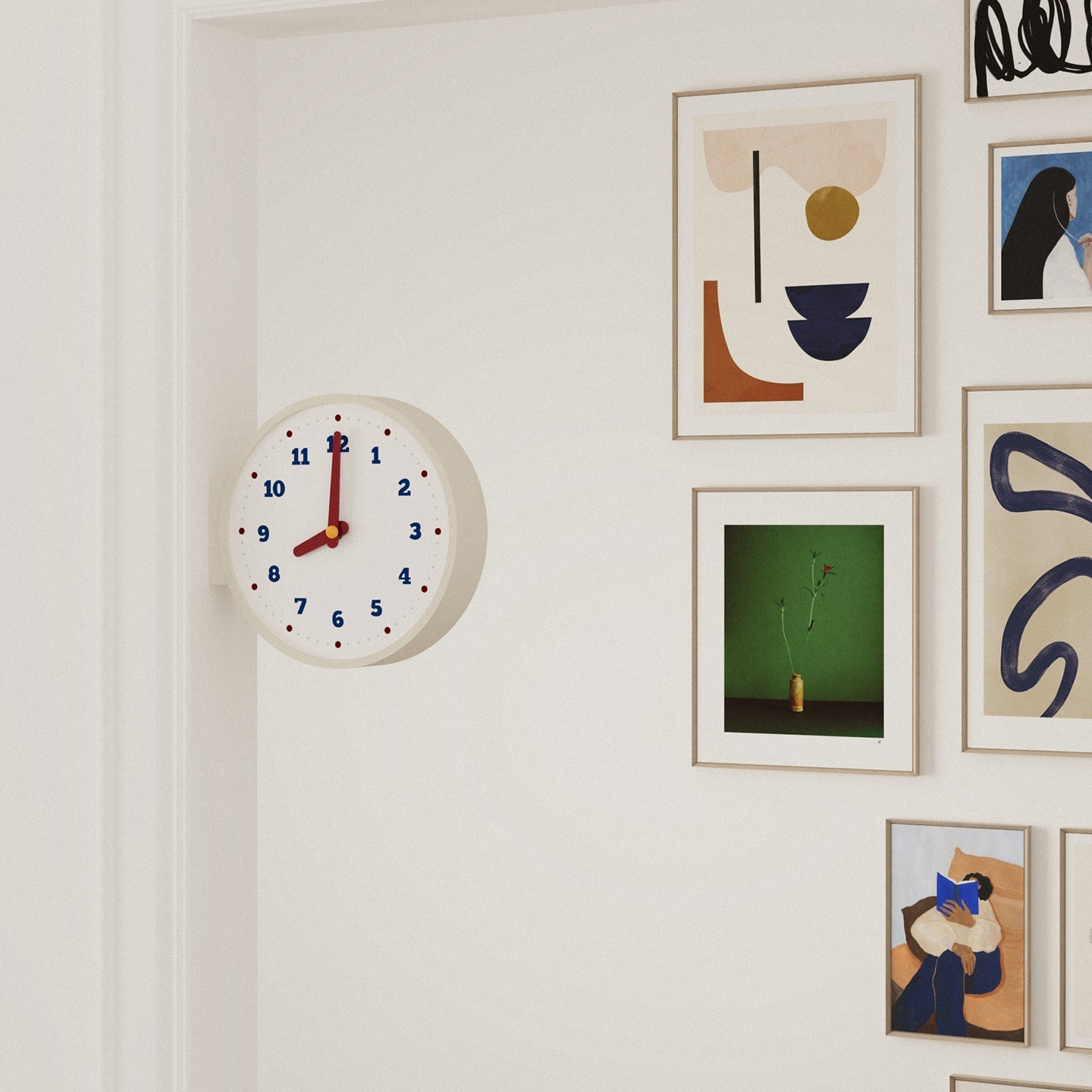 Classic Corner View Clock