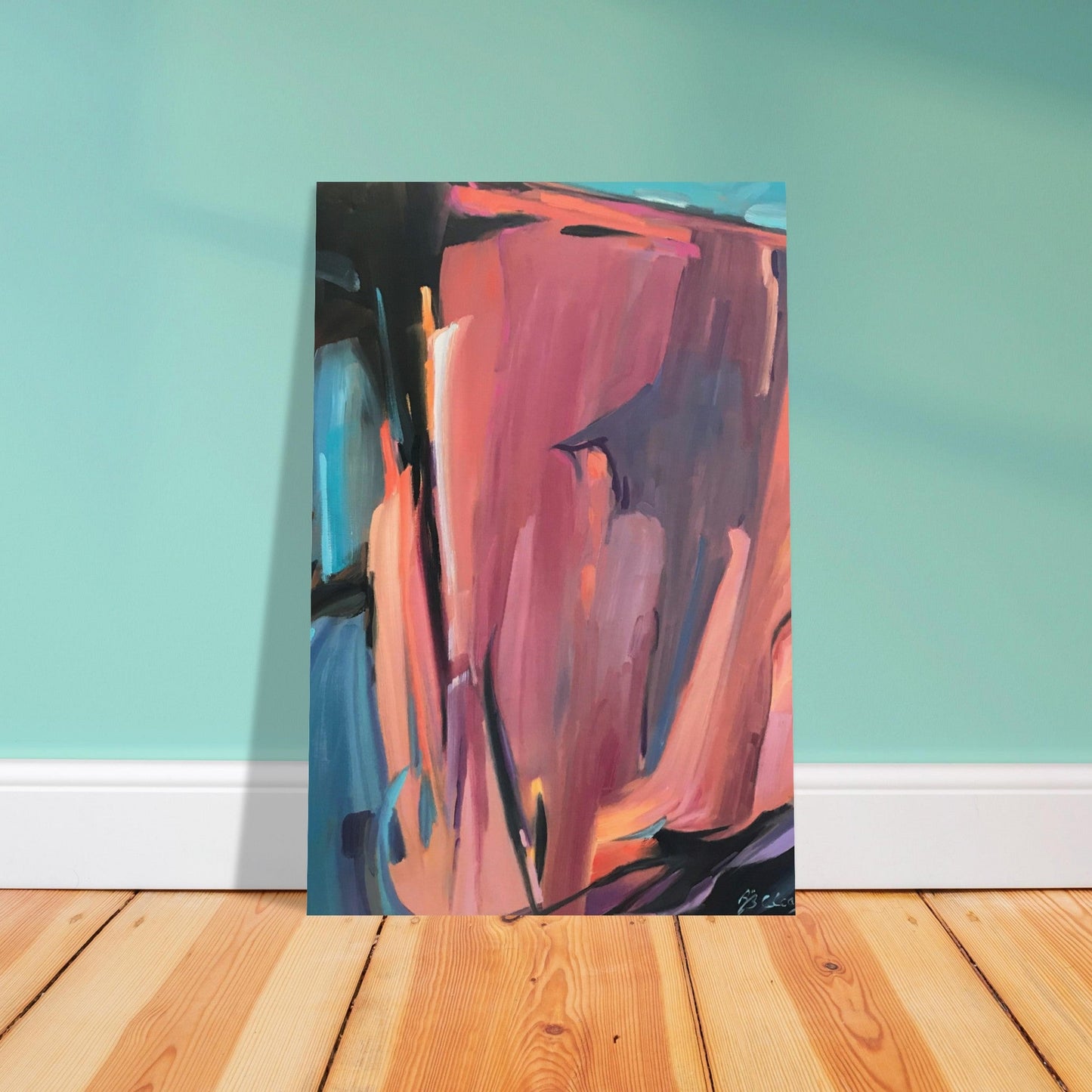 'Colorscape' Abstract I 12x18 Museum-Quality Matte Paper Poster | Original Artwork by American Artist Barbara Cleary