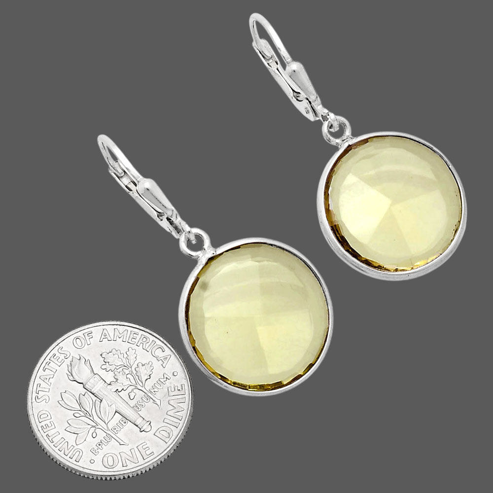 Fancy Cut Premium Lemon Quartz Earrings E-1254 19-EE10205