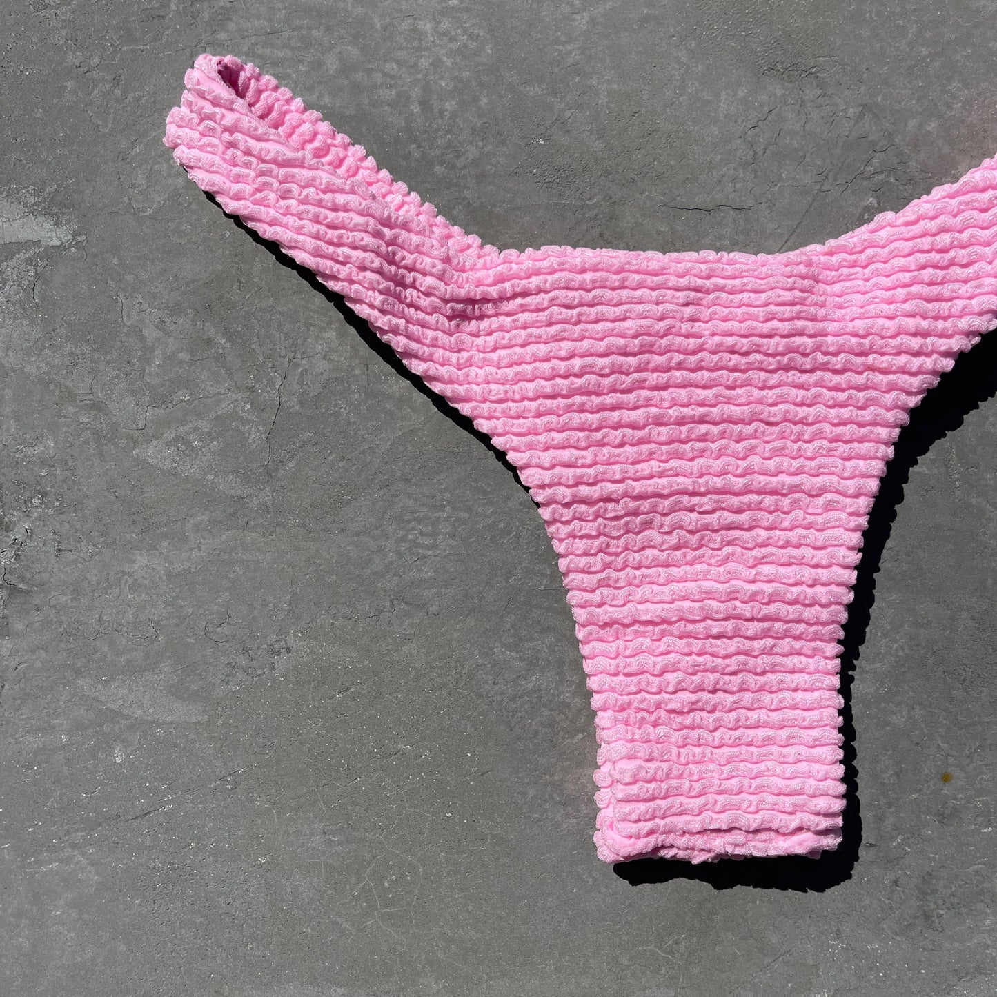 Pink Milk Shake Textured Bia Bikini Bottom