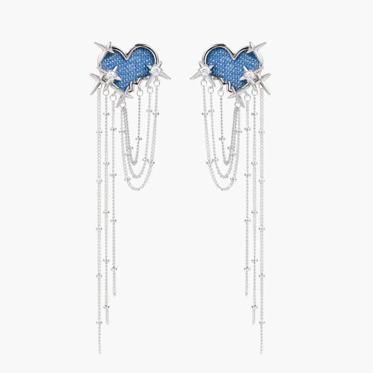 Starfall Heart Earrings