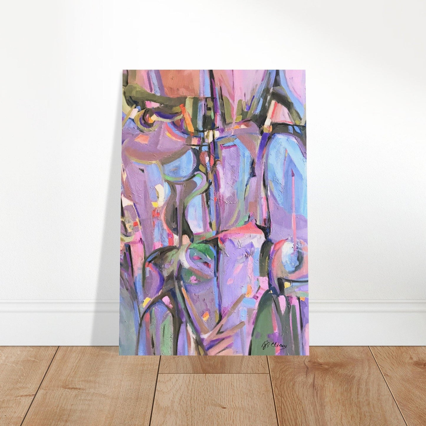 'Passages' Abstract I 12x18 Museum-Quality Matte Paper Poster | Original Artwork by American Artist Barbara Cleary