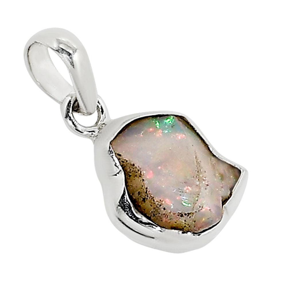 Ethiopian Opal Rough Pendant P-1001 25-EP11208