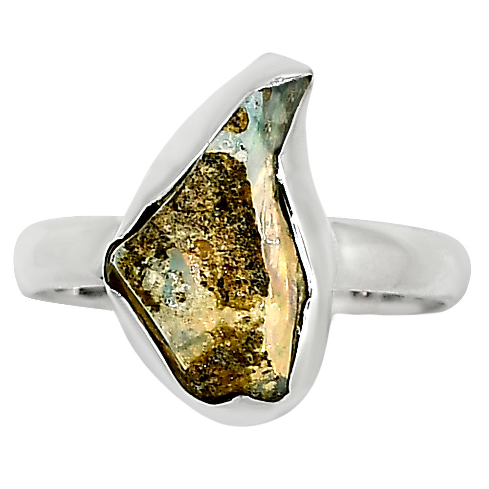 Ethiopian Opal Rough Ring size-9 R-1001 25-ER16274