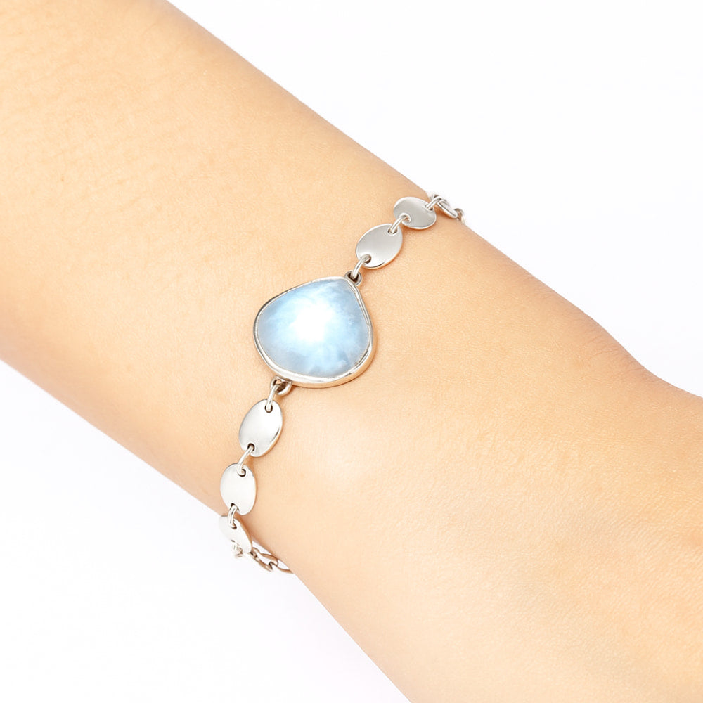 Premium Rainbow Moonstone - India Bracelet B-1044 26-EB10152