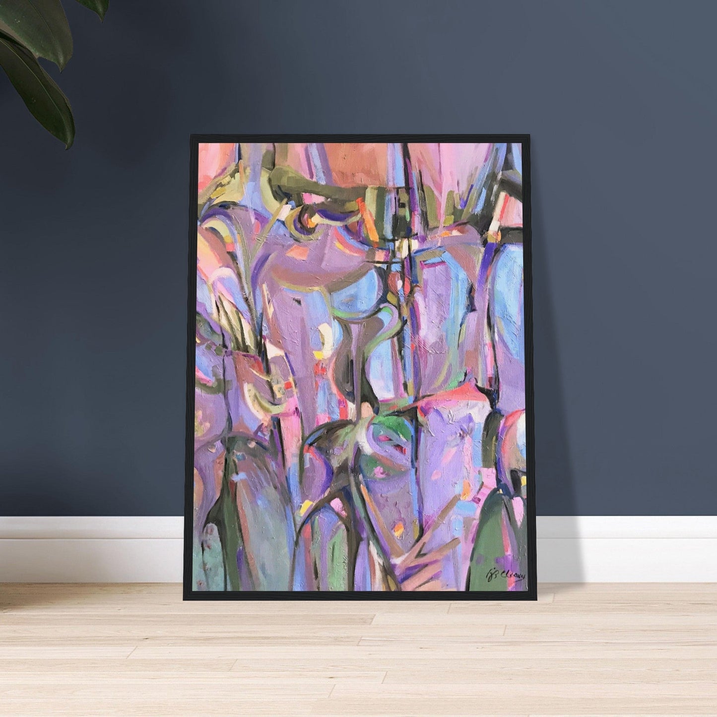 'Passages' Abstract I 18x24 inch Wooden Framed Southwest Art Print I Original Artwork by American Artist Barbara Cleary