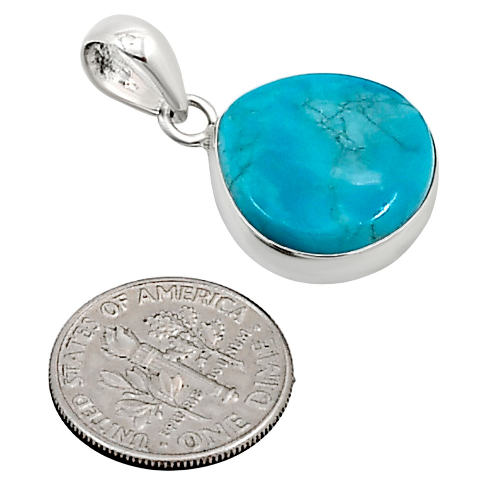 Natural Rare Turquoise Nevada Aztec Mt Pendant P-1001 27-EP11124