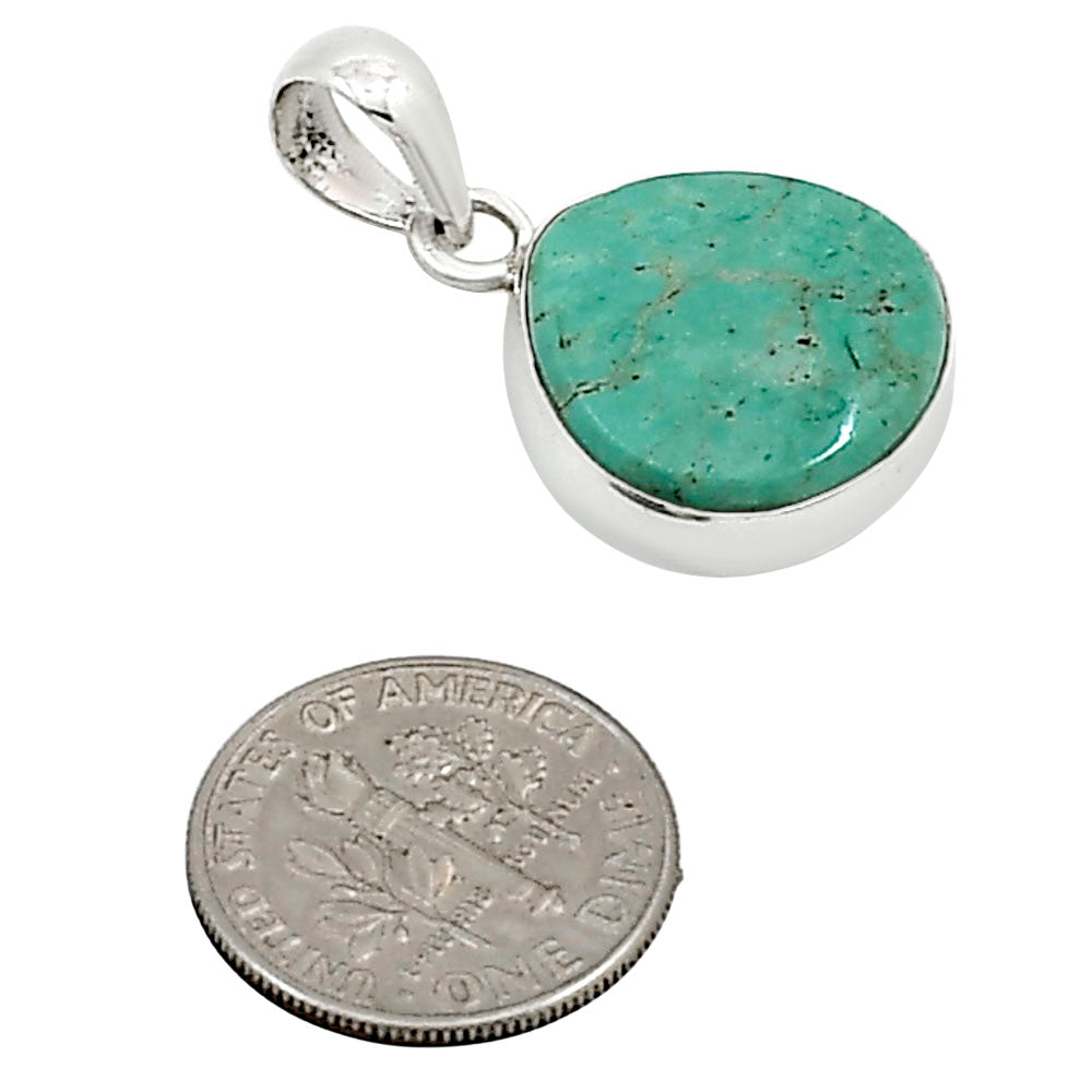 Natural Rare Turquoise Nevada Aztec Mt Pendant P-1001 27-EP11130
