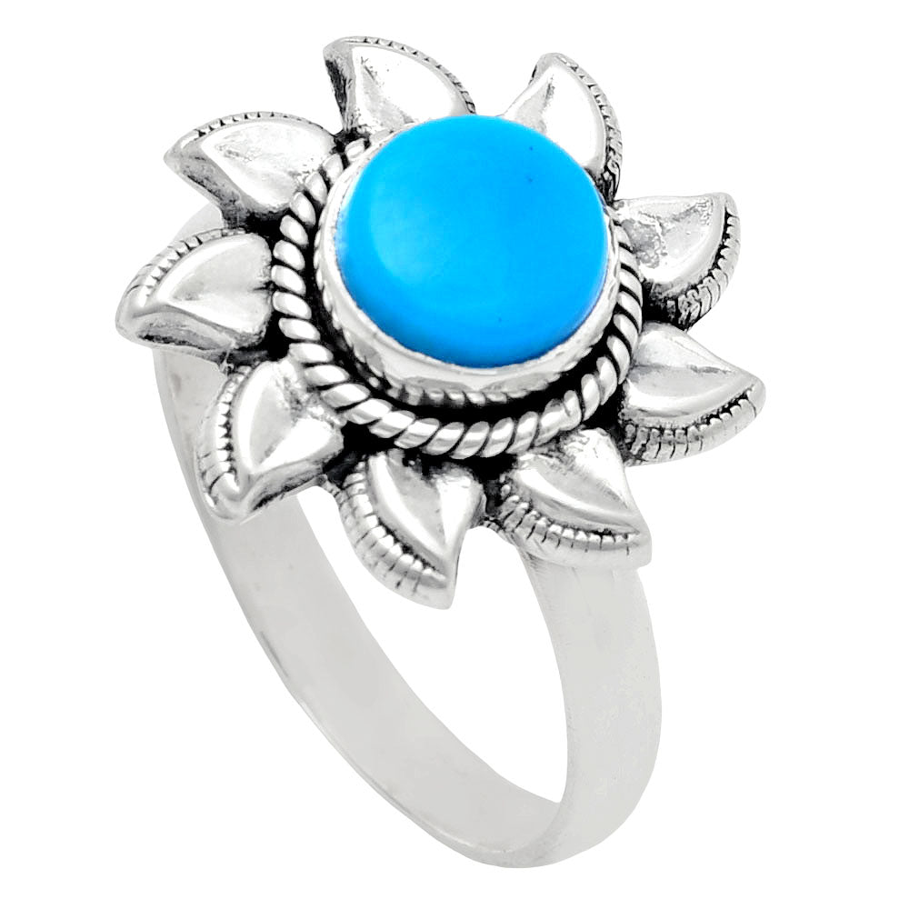 Premium Quality Sun - Sleeping Beauty Turquoise Ring size-8 R-1617 27-ER11079