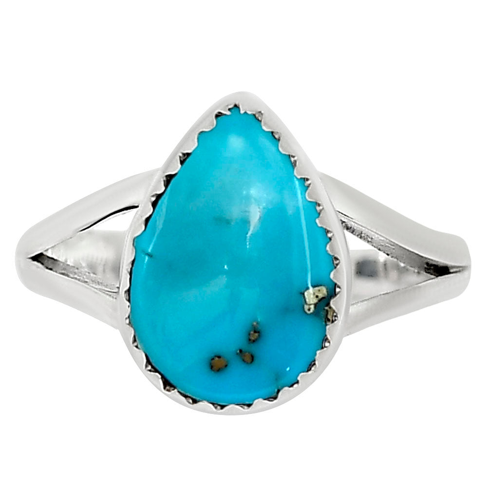 Natural Rare Turquoise Nevada Aztec Mt Ring size-8 R-1227 27-ER16107