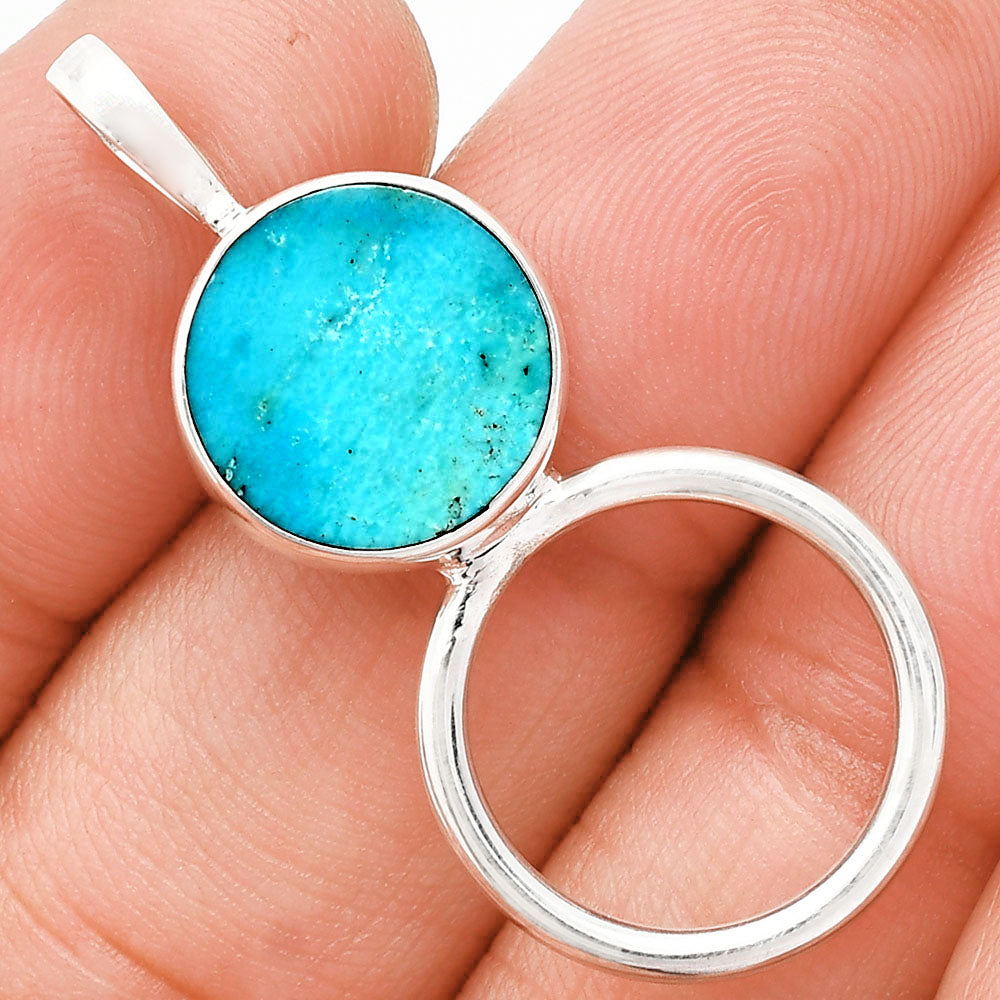 Premium Rare Turquoise Nevada Aztec Mt Pendant Earrings Set T-1012 27-ET10037