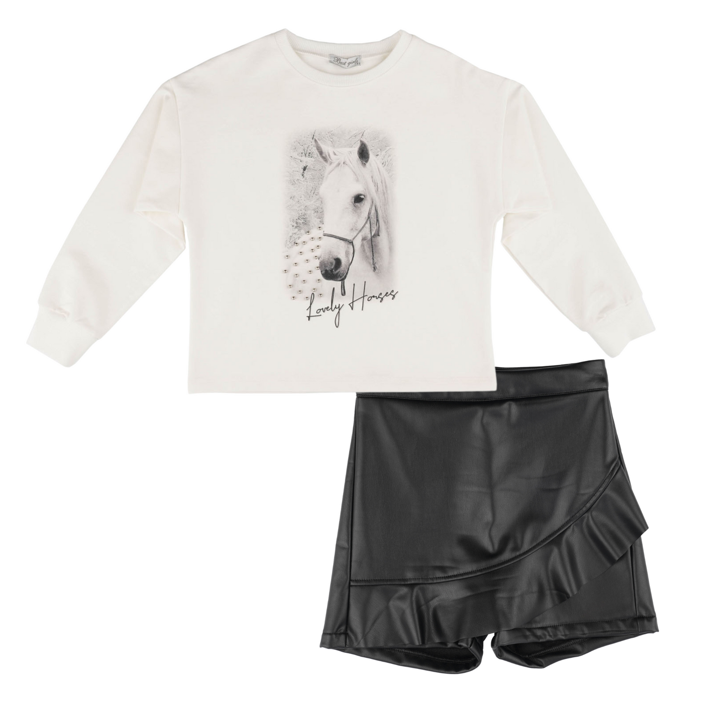 Lovely Horses Girls Casual Set