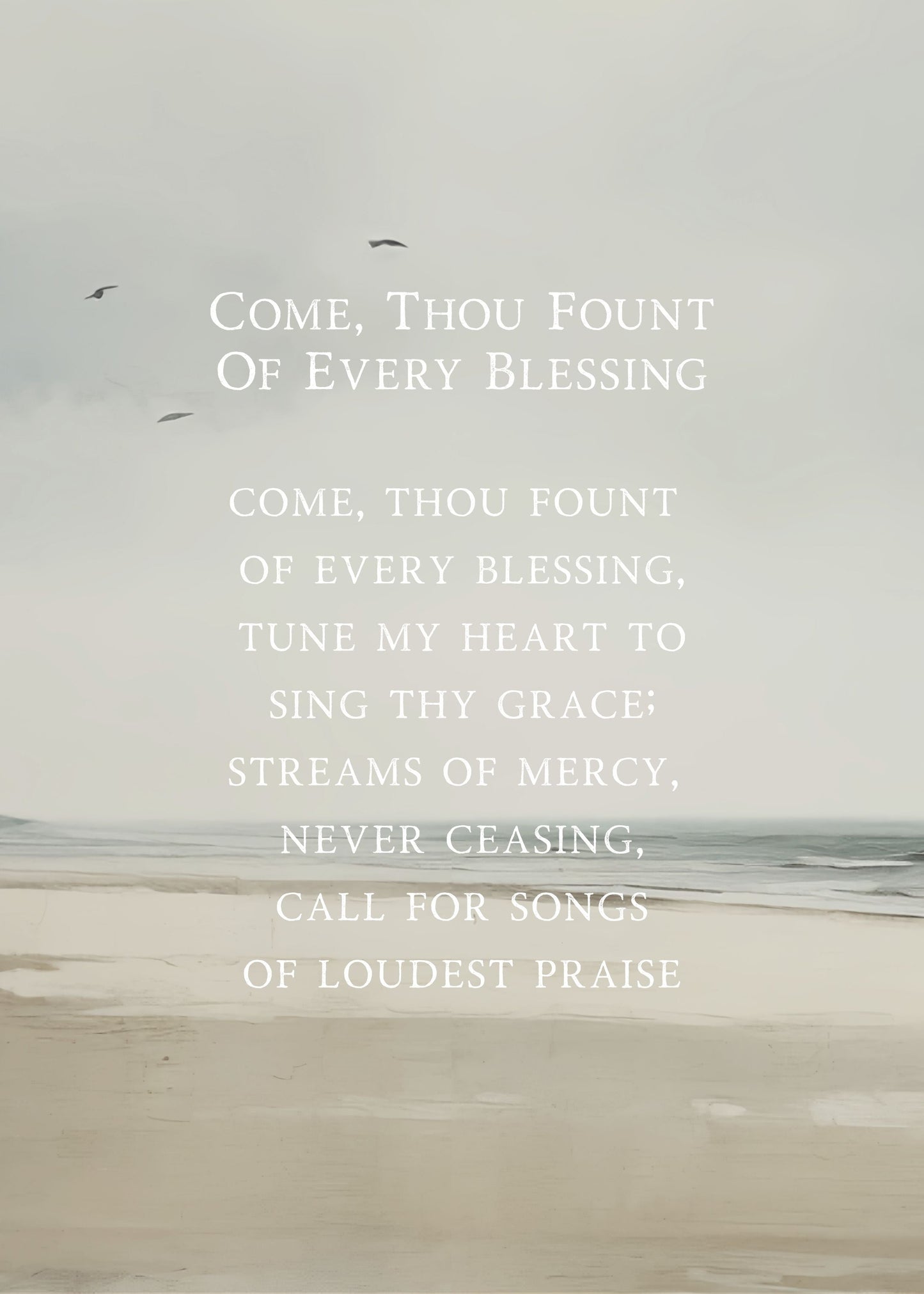 Come Thou Fount | 5x7 Hymn Art Print