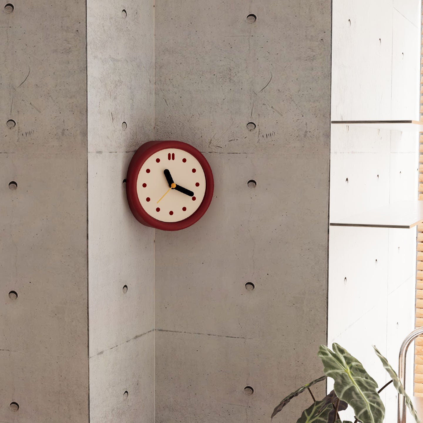 Red Corner Time Clock