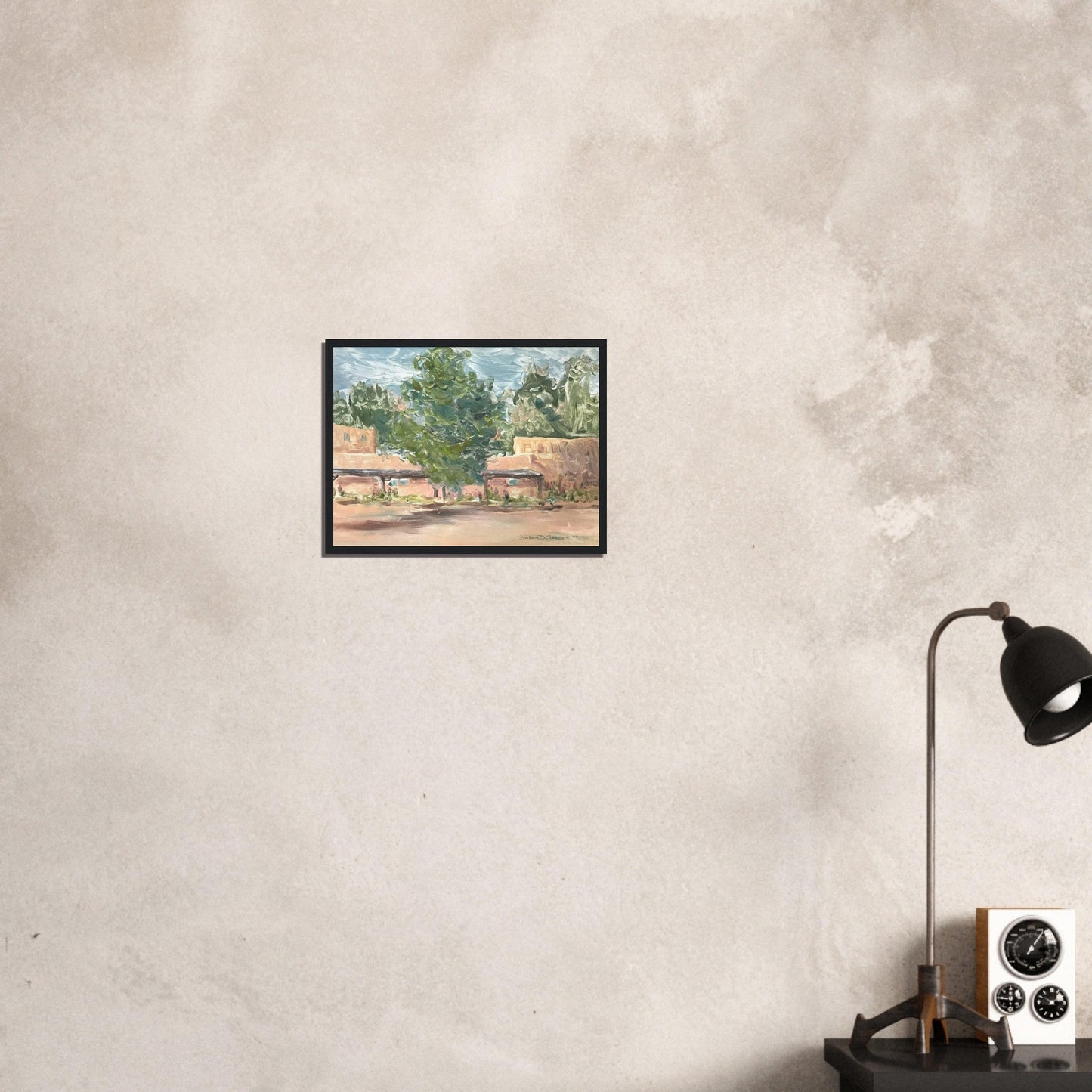 'Adobe Serenity 2' I 12x16 Wooden Framed Art Print | Original Artwork by American Artist Barbara Cleary