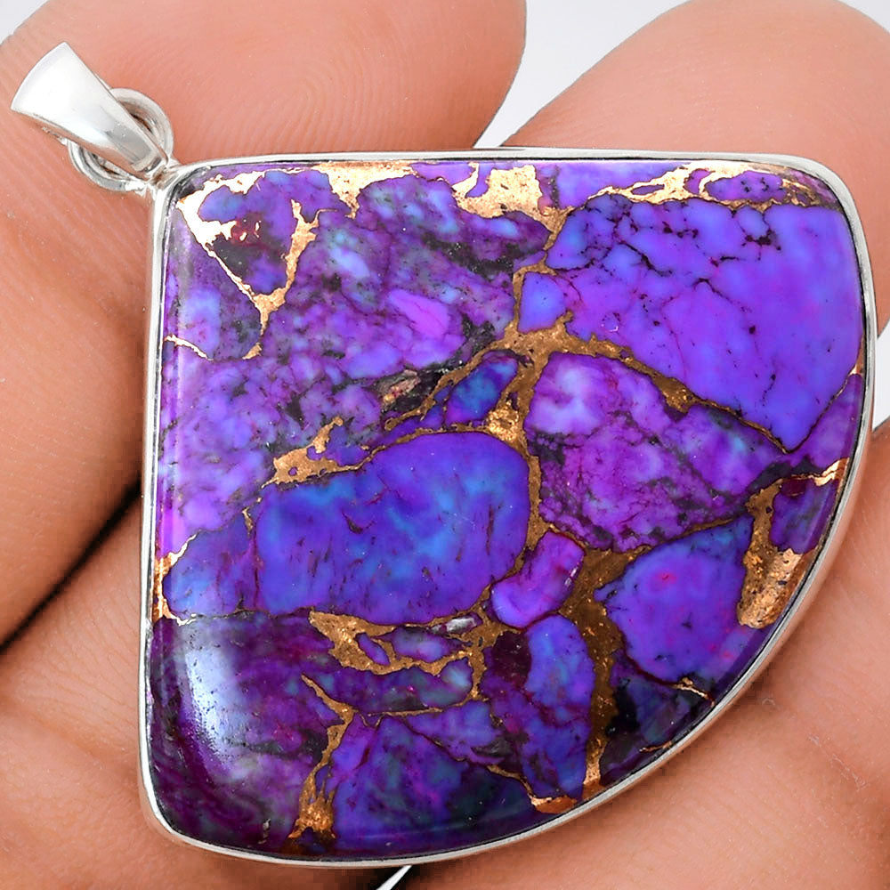 Premium Quality Copper Purple Turquoise - Arizona Pendant P-1001 31-EP10179