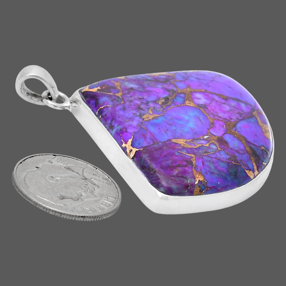 Premium Quality Copper Purple Turquoise - Arizona Pendant P-1001 31-EP10179