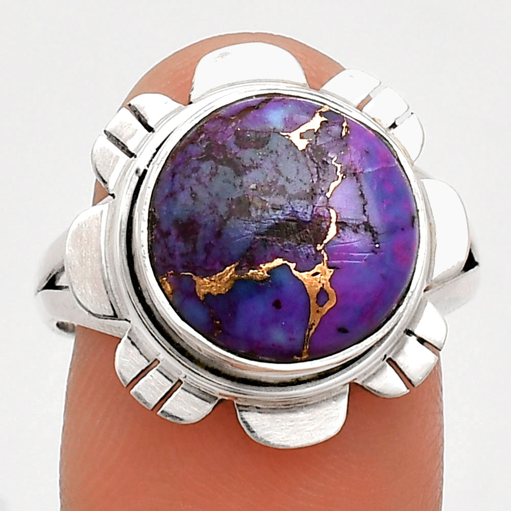 Premium Quality Copper Purple Turquoise - Arizona Ring size-9 R-1342 31-ER12016