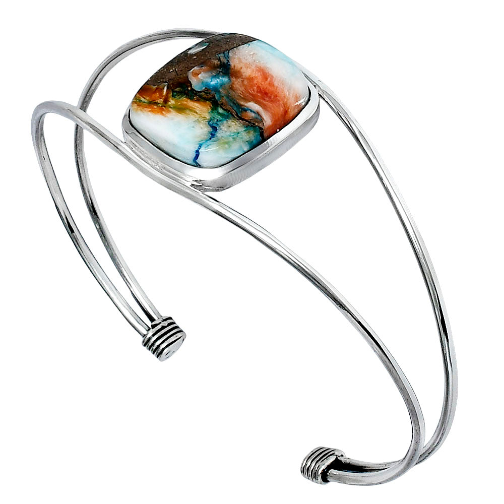Premium Quality Spiny Oyster Turquoise Cuff Bangle Bracelet B-1013 32-EB10346