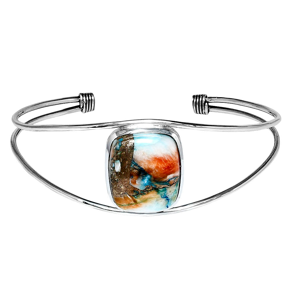Premium Quality Spiny Oyster Turquoise Cuff Bangle Bracelet B-1013 32-EB10346