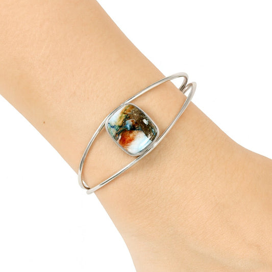 Premium Quality Spiny Oyster Turquoise Cuff Bangle Bracelet B-1013 32-EB10346
