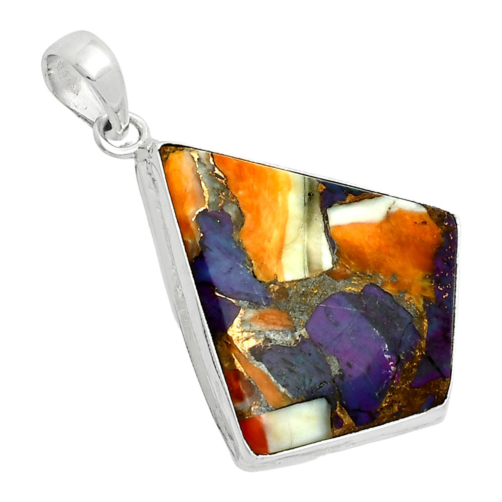 Premium Quality Spiny Oyster Turquoise - Arizona Pendant P-1124 32-EP10217