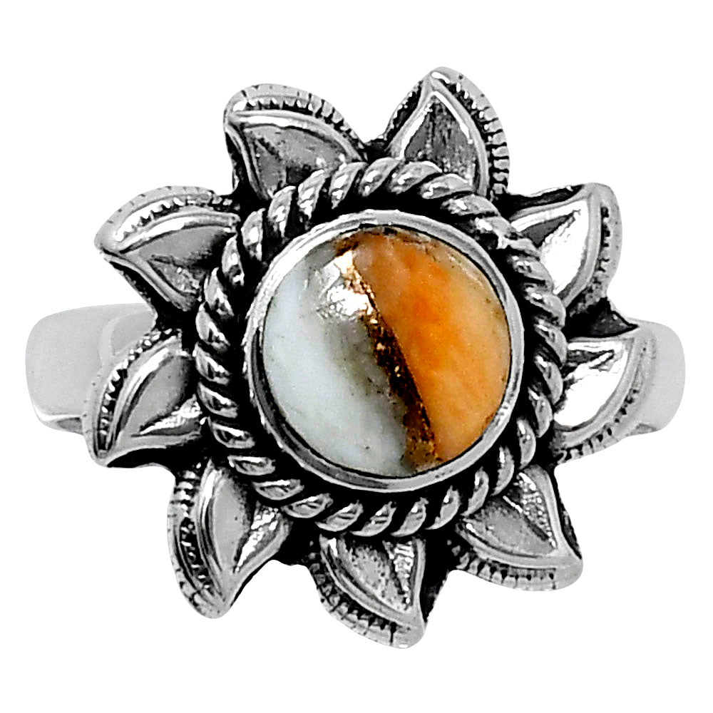 Premium Spiny Oyster Turquoise Ring size-7 R-1617 32-ER12502