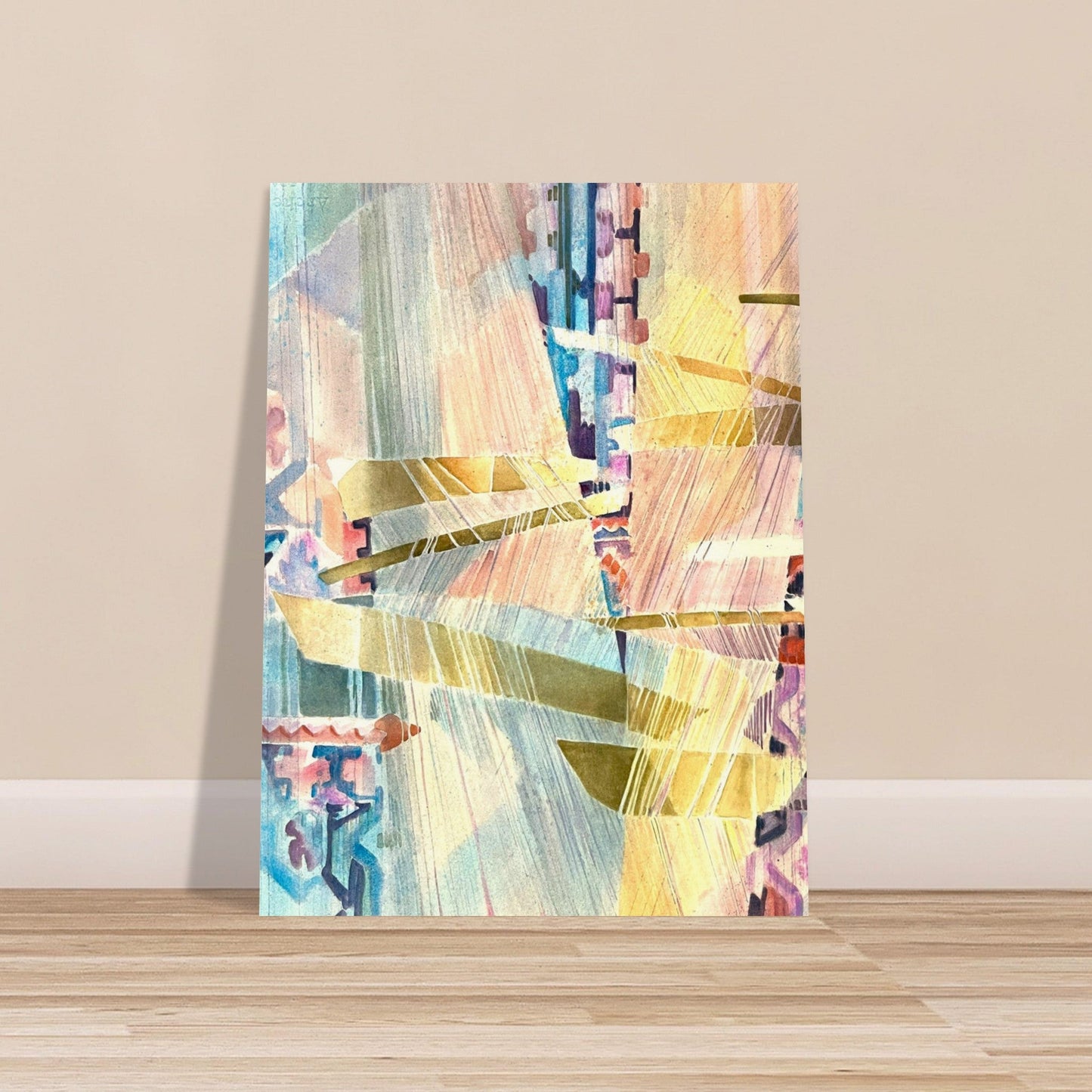 'Loom Series' Abstract I 18x24 Museum-Quality Matte Paper Poster | Original Artwork by American Artist Barbara Cleary