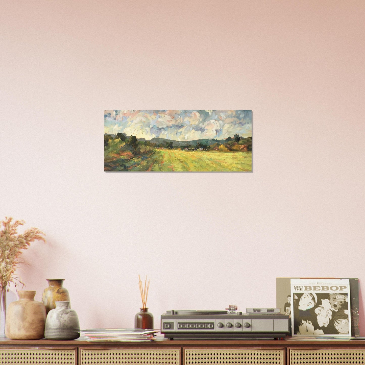 'Before the Harvest' I 10x24 Museum-Quality Matte Paper Poster | Original Artwork by American Artist Barbara Cleary