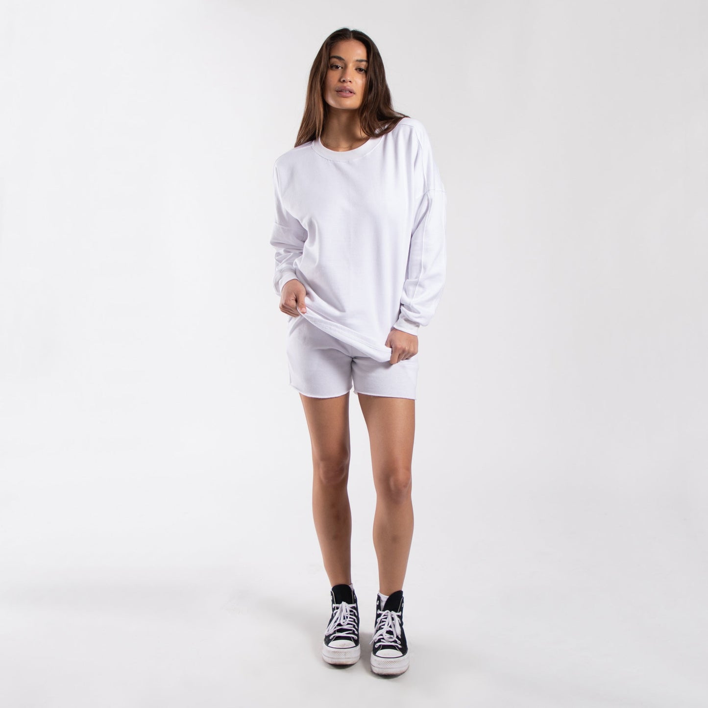 6022 - Women's Panel Crewneck Sweatshirt