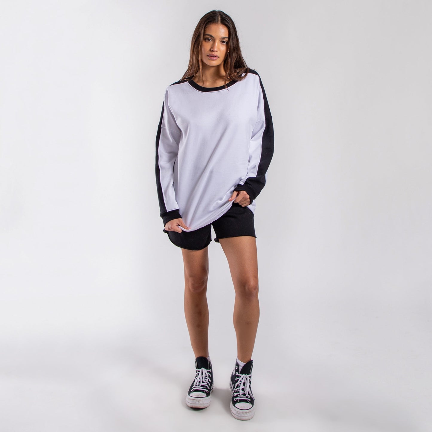 6022 - Women's Panel Crewneck Sweatshirt