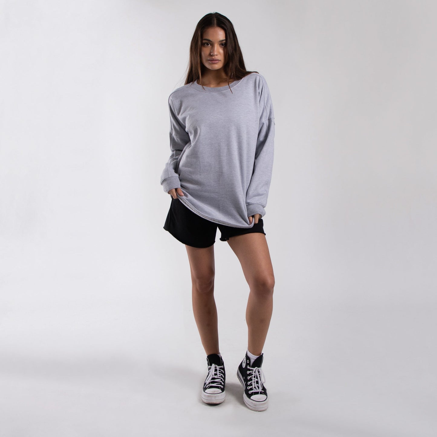 6022 - Women's Panel Crewneck Sweatshirt