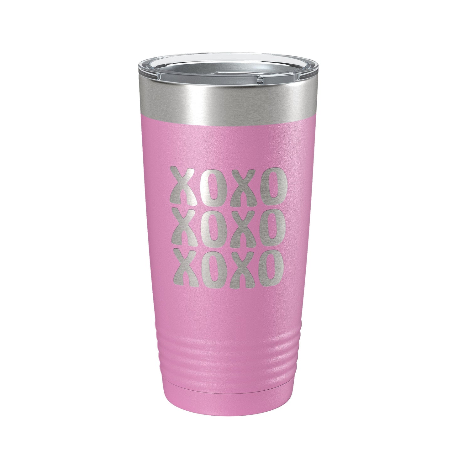XOXO Tumbler Hugs And Kisses Travel Mug Insulated Laser Engraved Coffee Cup 20 oz