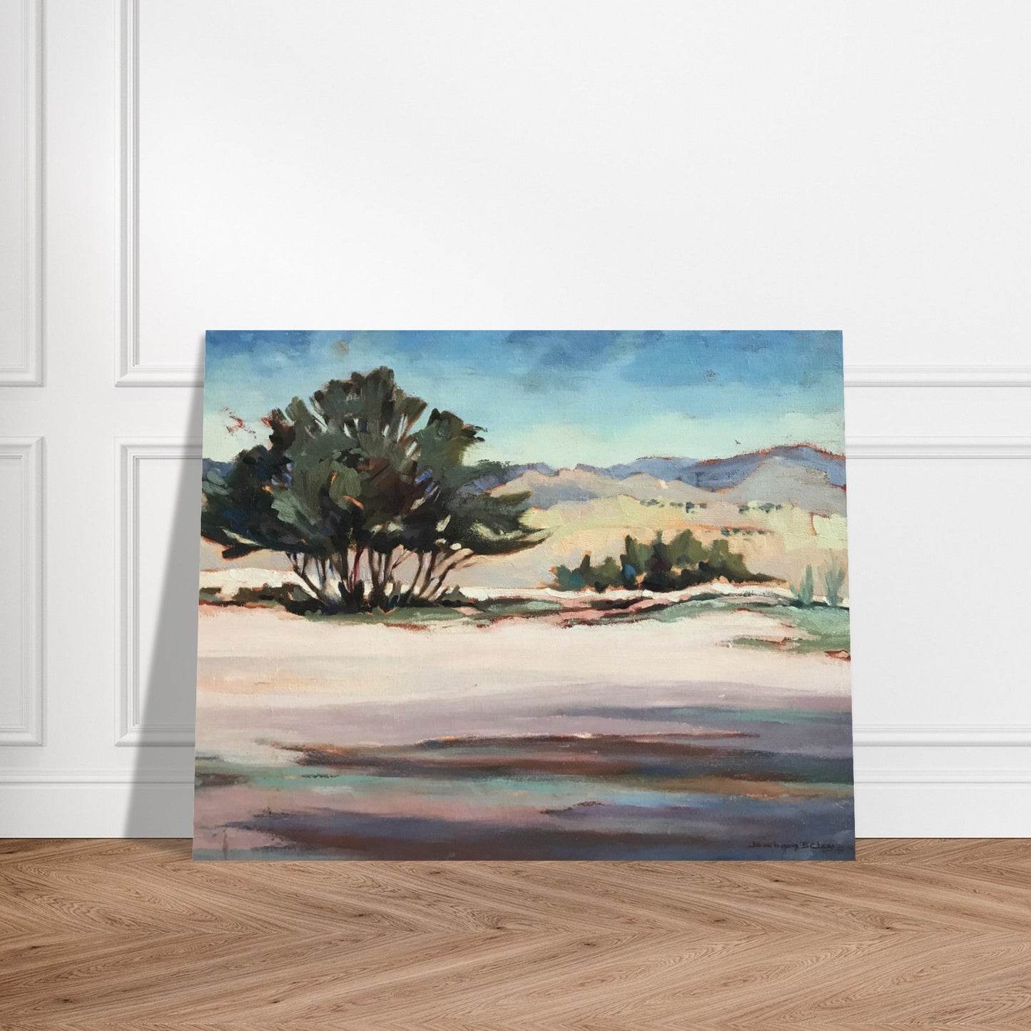 'Georgia's View' Landscape I 16x20 Museum-Quality Matte Paper Poster | Original Artwork by American Artist Barbara Cleary