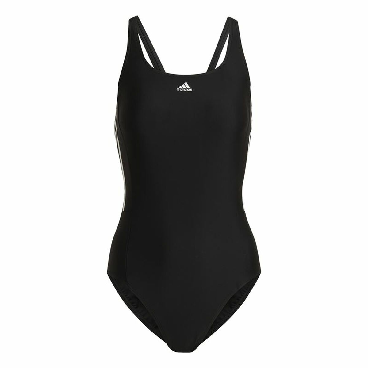 Women’s Bathing Costume Adidas 3S Mid Suit Black