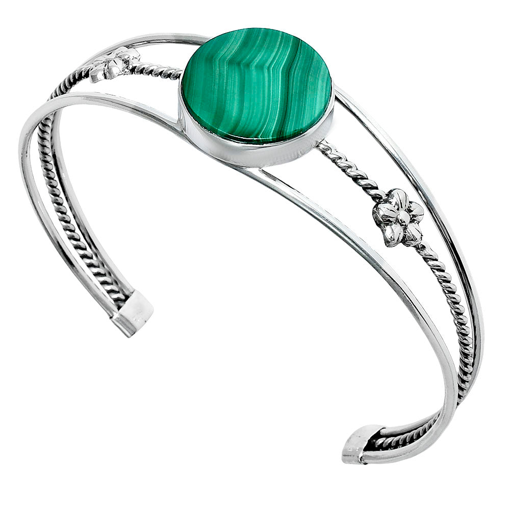 Premium Quality Malachite Eye - Congo Cuff Bangle Bracelet B-1012 41-EB10441