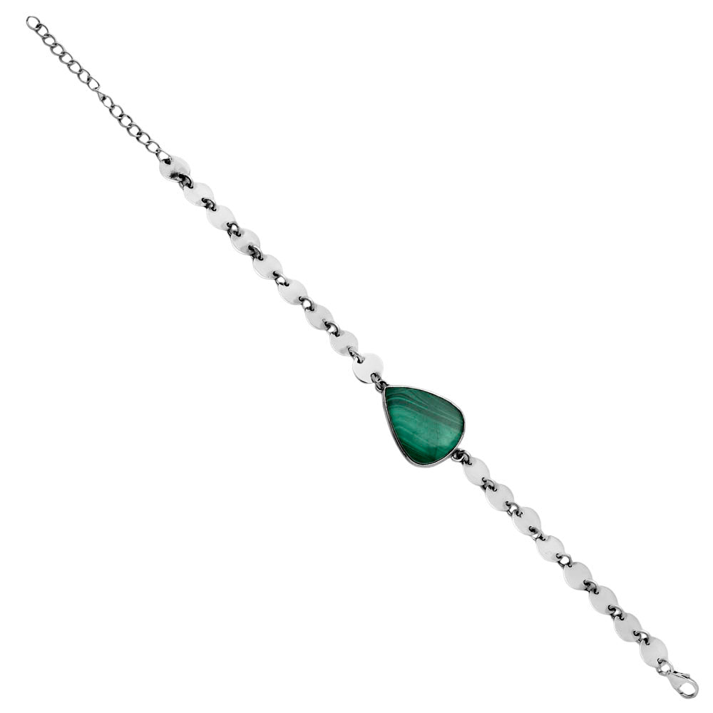 Premium Quality Natural Malachite Eye - Congo Bracelet B-1044 41-EB10457