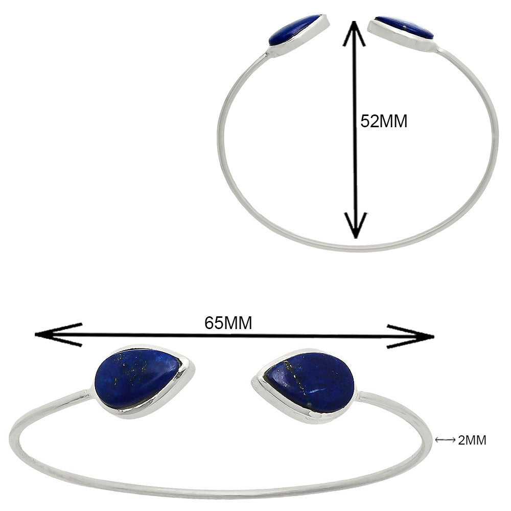 Premium Quality Lapis Lazuli Cuff Bangle Bracelet B-1004 42-EB10466