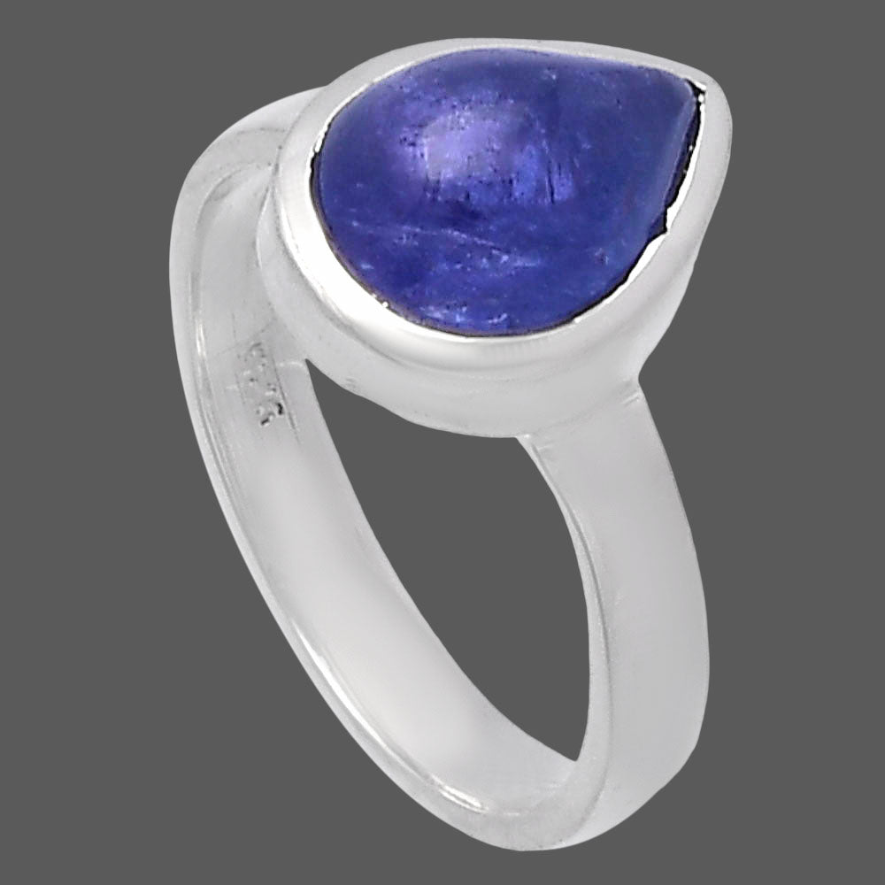 Natural Tanzanite Cab Ring size-6 R-1004 44-ER13831