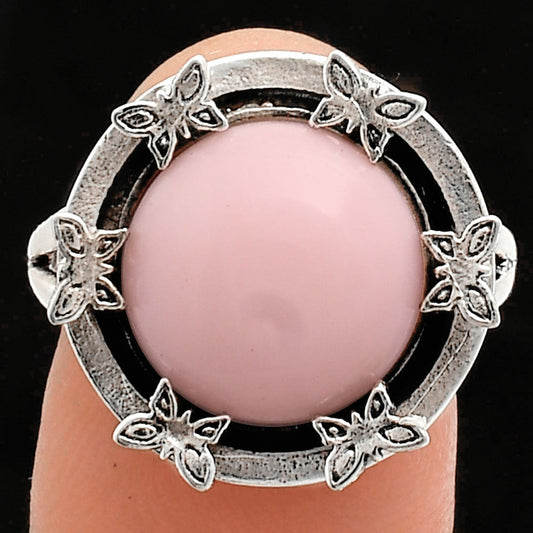 Premium Quality Natural Pink Opal Ring size-7 R-1716 48-ER13991