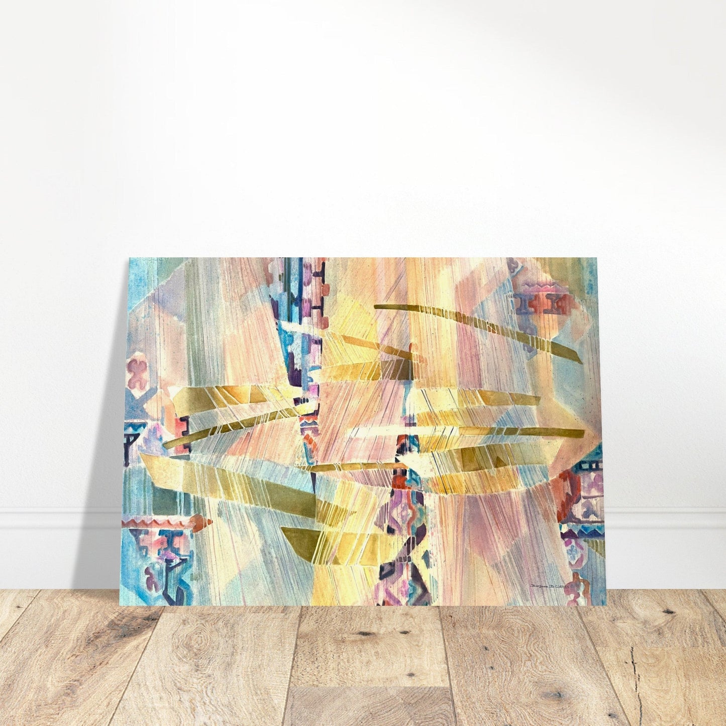 'Loom Series' Abstract I 20x28 Museum-Quality Matte Paper Poster | Original Artwork by American Artist Barbara Cleary