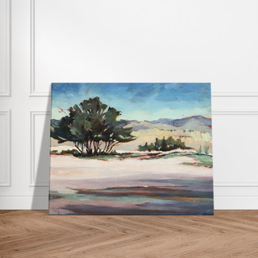 'Georgia's View' Southwestern Landscape I 16x20 inch Art Print on Canvas I Original Artwork by American Artist Barbara Cleary