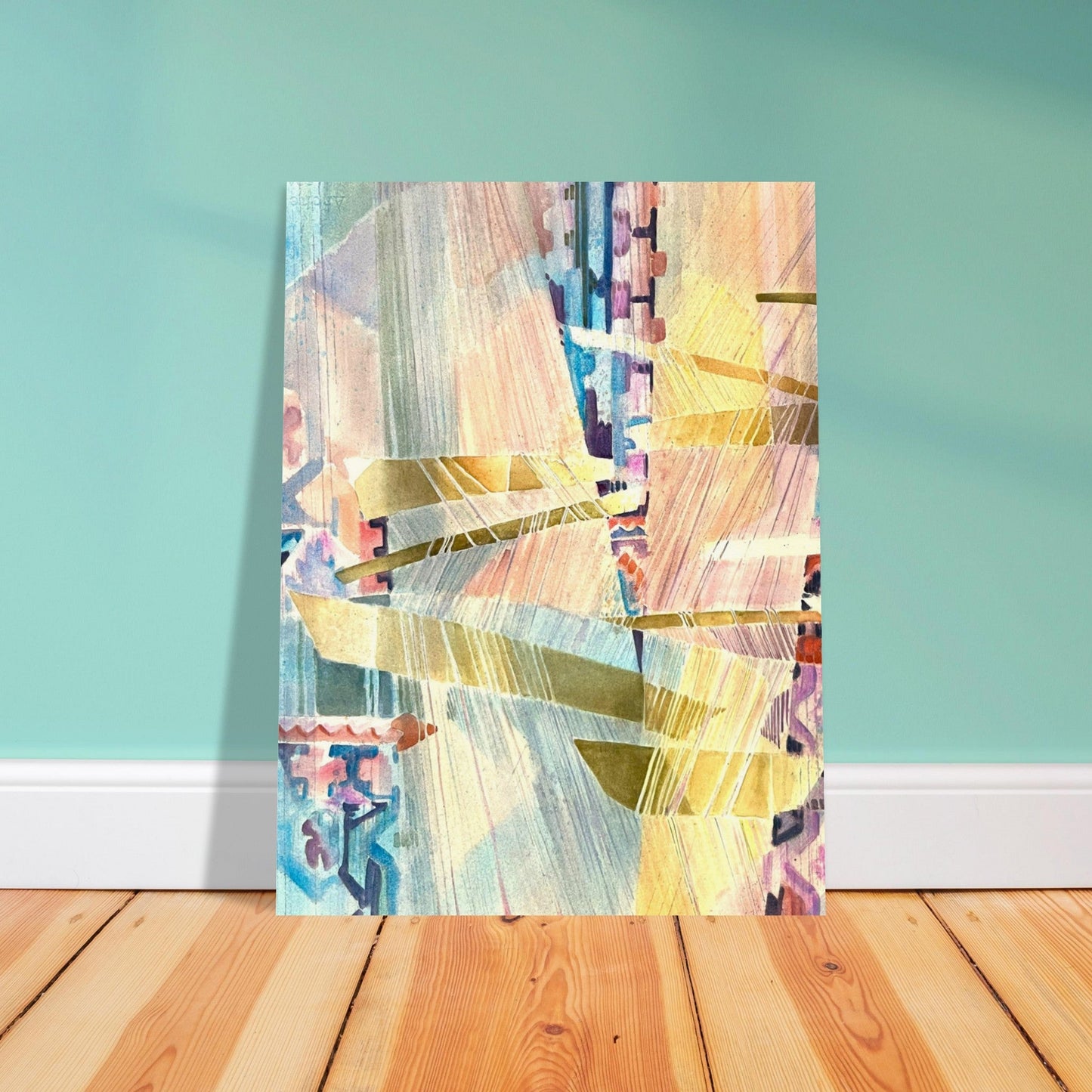 'Loom Series' Abstract I 18x24 Museum-Quality Matte Paper Poster | Original Artwork by American Artist Barbara Cleary