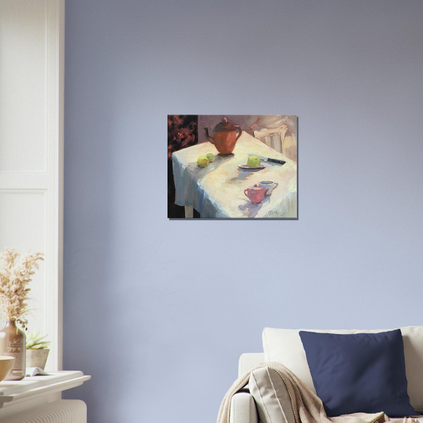 "Teapot" Still Life I 16x20 inch Canvas Art Print I Original Artwork by American Artist Barbara Cleary