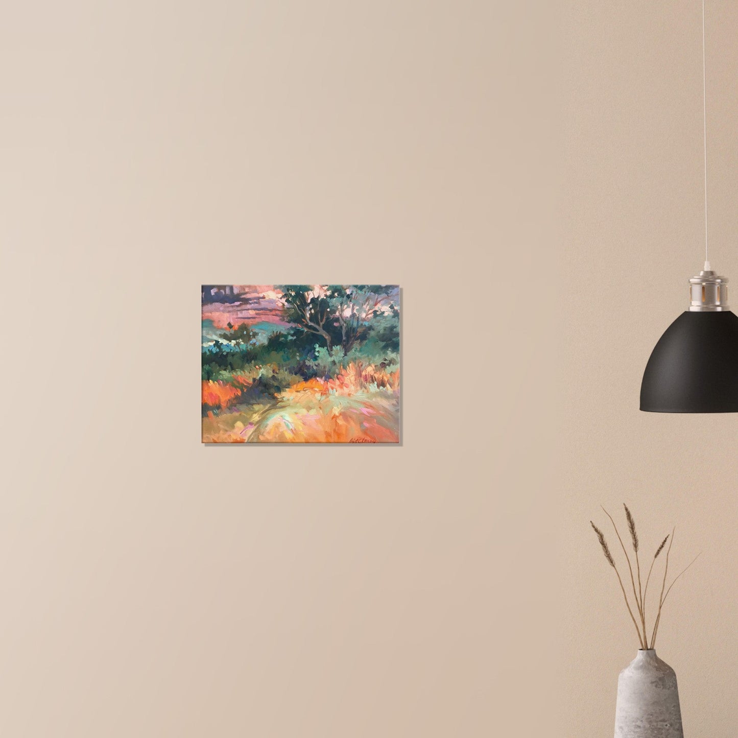 'Blush of Dawn' Landscape I 16x20 inch Art Print on Canvas I Original Artwork by American Artist Barbara Cleary