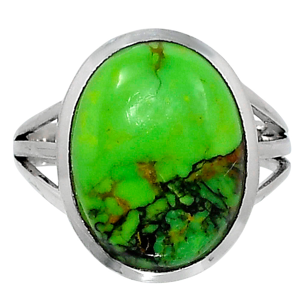 Premium Green Matrix Turquoise Ring size-7 R-1006 53-ER14391