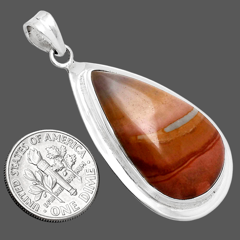 Premium Quality Polygram Jasper Pendant P-1076 56-EP10528