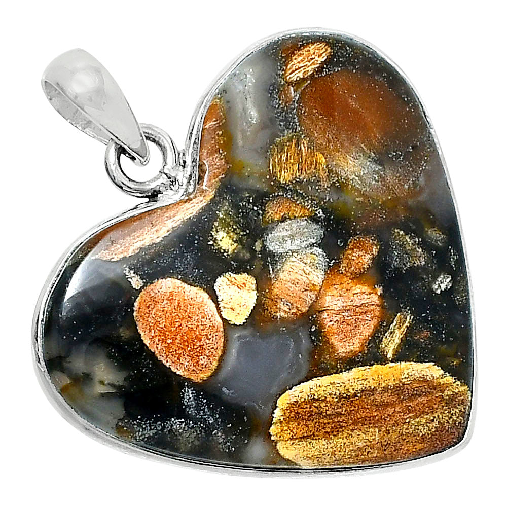 Heart Premium Quality Tabu Jasper Pendant P-1043 56-EP10596