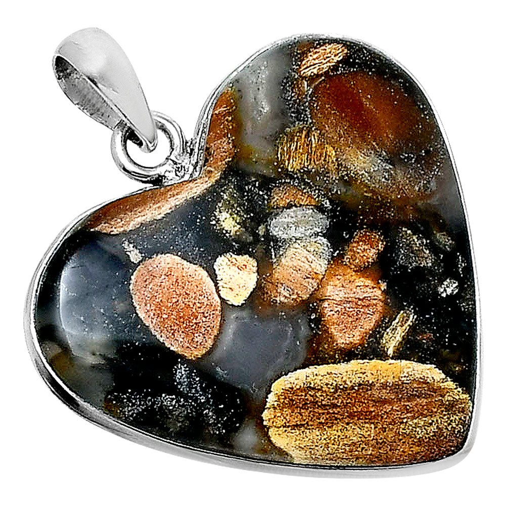 Heart Premium Quality Tabu Jasper Pendant P-1043 56-EP10596